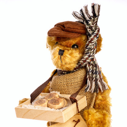 MERRYTHOUGHT 'Muffin Man' JE12BD – Streetcries Series, Vintage Mohair Teddy Bear