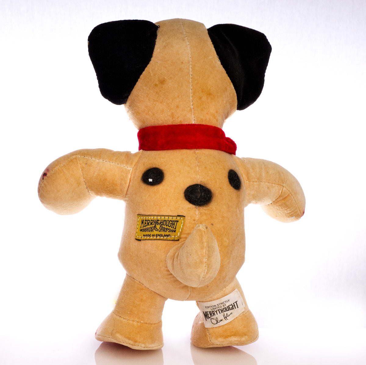 MERRYTHOUGHT 'Bonzo the Dog' – Limited Edition, Vintage Collectible Soft Toy