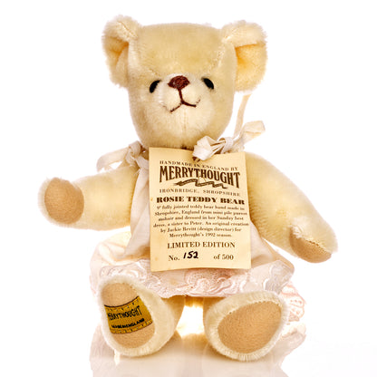 MERRYTHOUGHT 'Roșie' Teddy Bear by Jackie Levitt, Mohair, Vintage Limited Edition