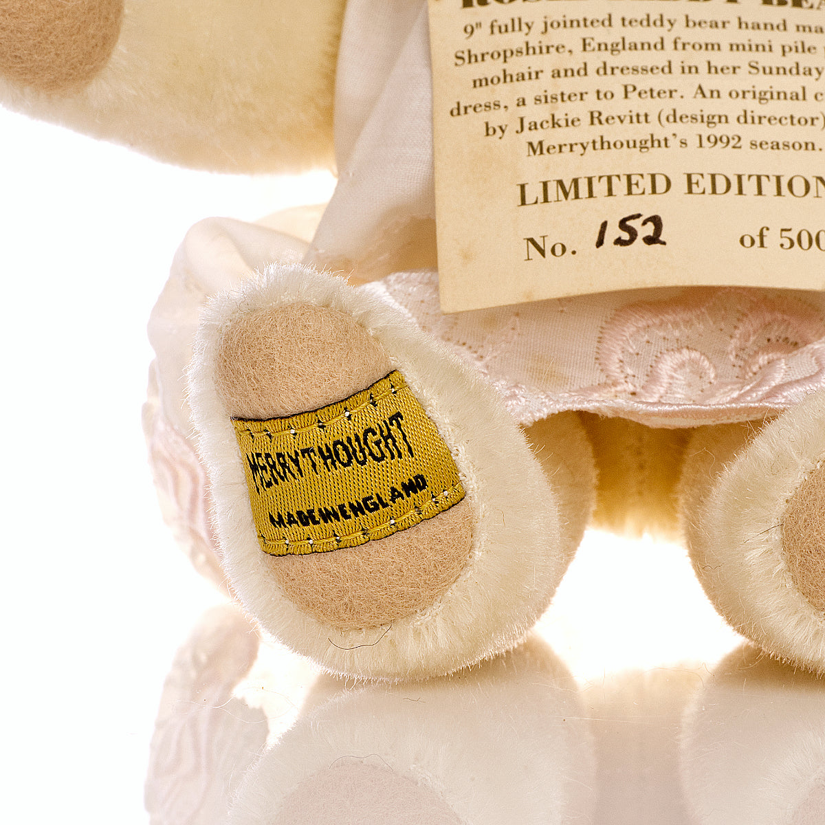 MERRYTHOUGHT 'Roșie' Teddy Bear by Jackie Levitt, Mohair, Vintage Limited Edition