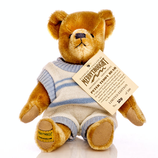 Merrythought 'Peter Teddy Bear' – 1992 Limited Edition by Jackie Revitt, Vintage Collectible Mohair