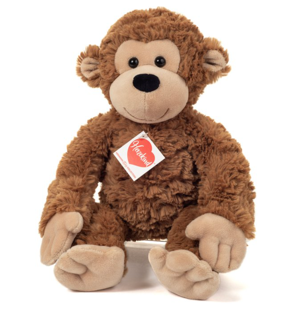 HERMANN TEDDY Collection 'Ricky' - 32cm - Luxurious, HighQuality, soft, plush feeling Monkey