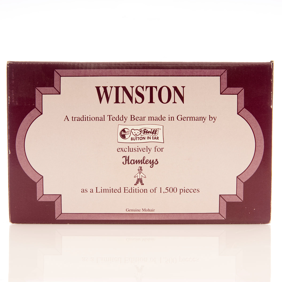 STEIFF Teddy Bear 'Winston' - Exclusively for HAMLEY'S 1997, White Tag 652837