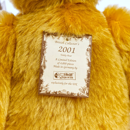 STEIFF Teddy Bear 'Brass' 2001 - White Tag 654992 - British Collectors