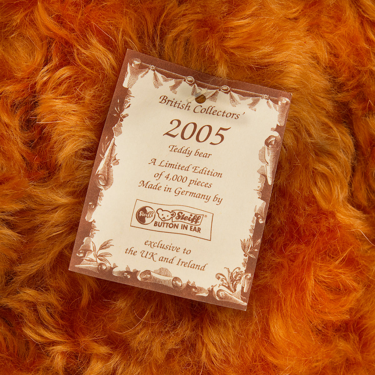 STEIFF 'Teddy Bear 2005' British Collectors – White Tag 661969 - Limited Edition for U.K.